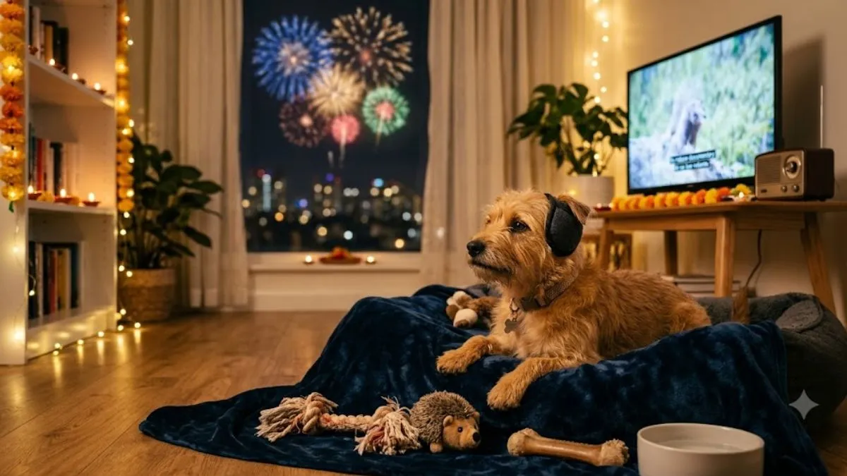 how to protect dogs from firecrackers noise