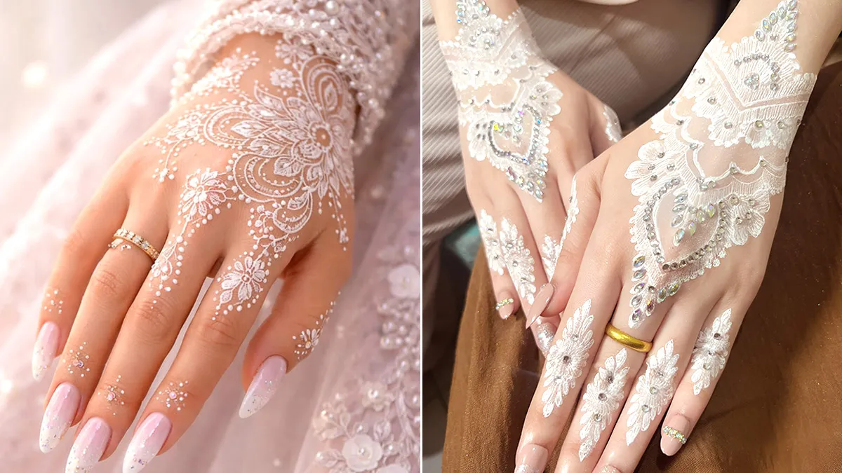 Karwa Chauth 2026 White Mehndi Designs