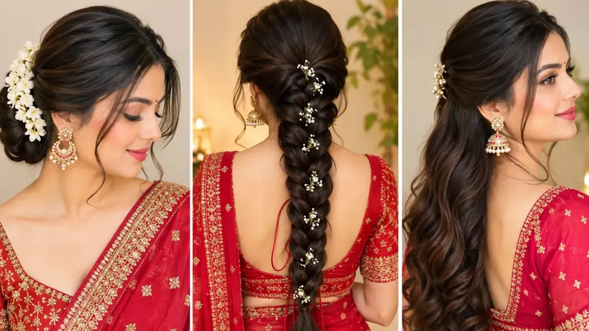 करवा चौथ पर बनाएं ये हेयरस्टाइल, सुबह से लेकर चांद निकलने तक बाल रहेंगे सेट
