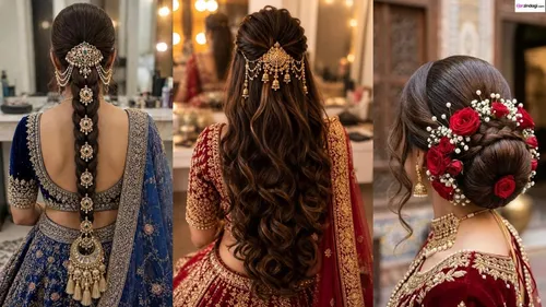 5 hairstyles for karwa chauth