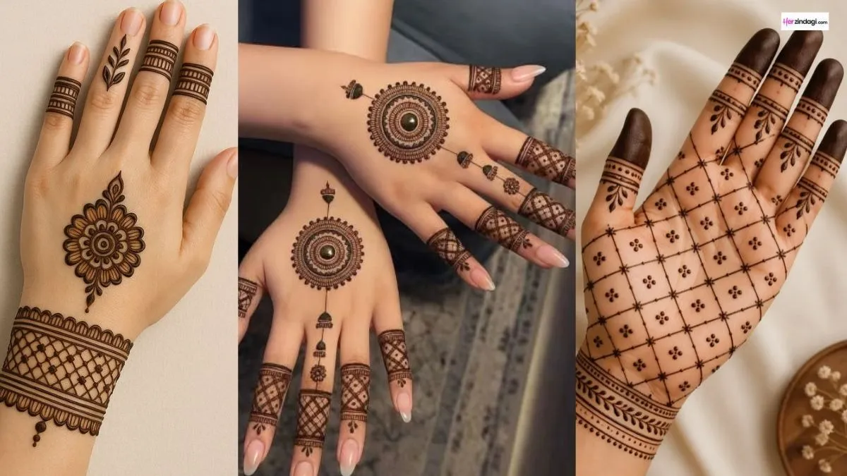 mehndi designs for karwa chauth that take under 5 minutes