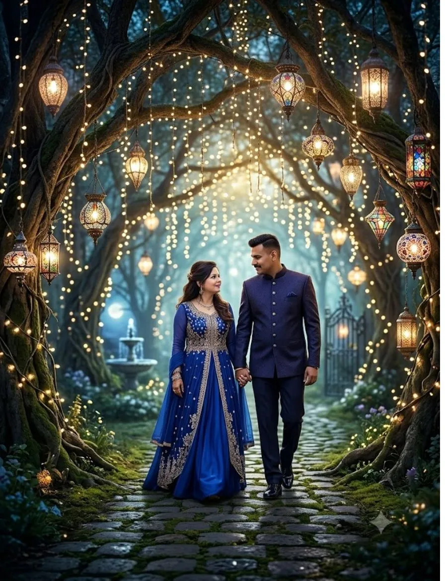 karwa chauth couple photo with ai prompts (8)