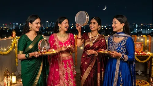 outfit colour options other than red for karwa chauth