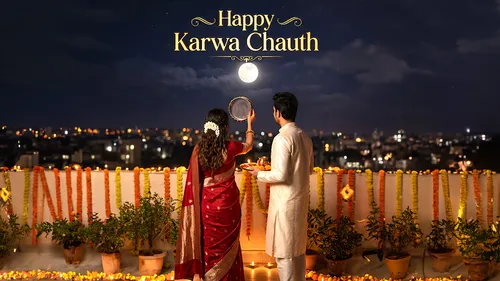 Karwa Chauth 2026 Wishes: करवा चौथ पर पत्नी को भेजें ये खास प्यार भरी 45+ विशेज, पढ़ते ही खिल उठेगा चेहरा