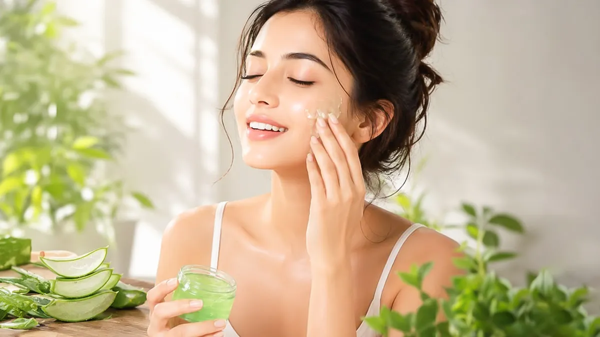 karwa chauth 2026 glowing skin aloe vera facial