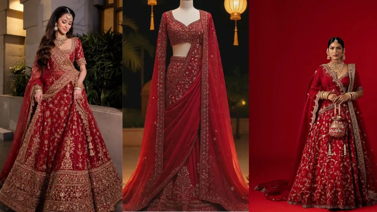 lehenga saree heavy work