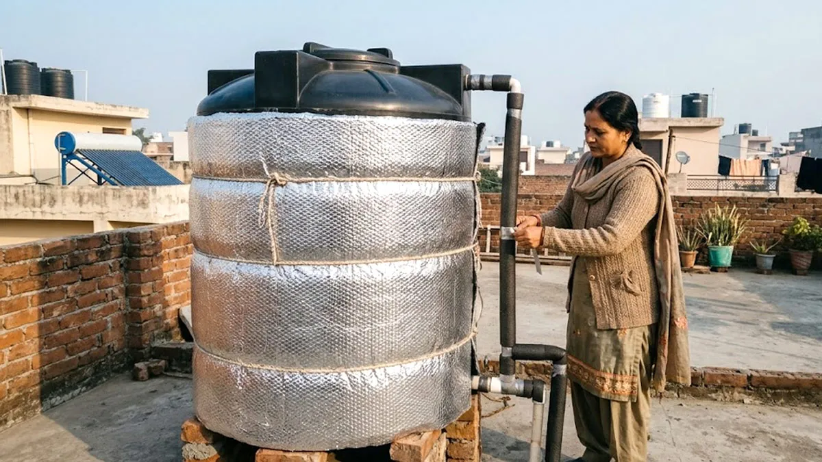 how to keep water tank warm in winter