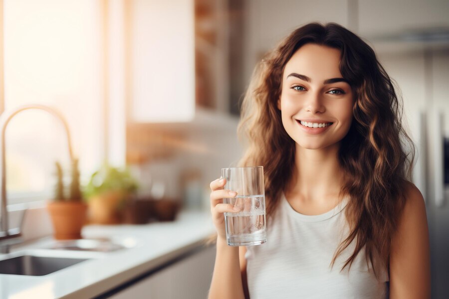 healthy-beautiful-young-woman-holds-glass-water-kitchen-smiling-young-girl-drinking-fresh-water-from-glass_401949-7161