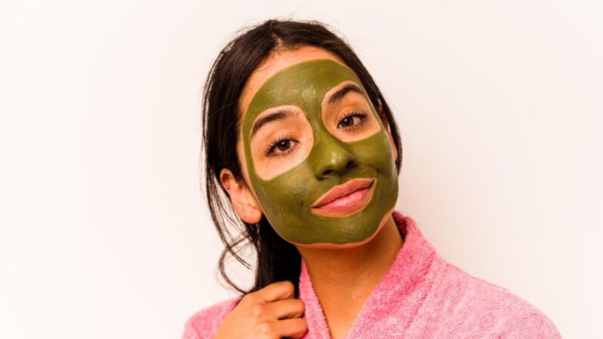 green leaf face pack