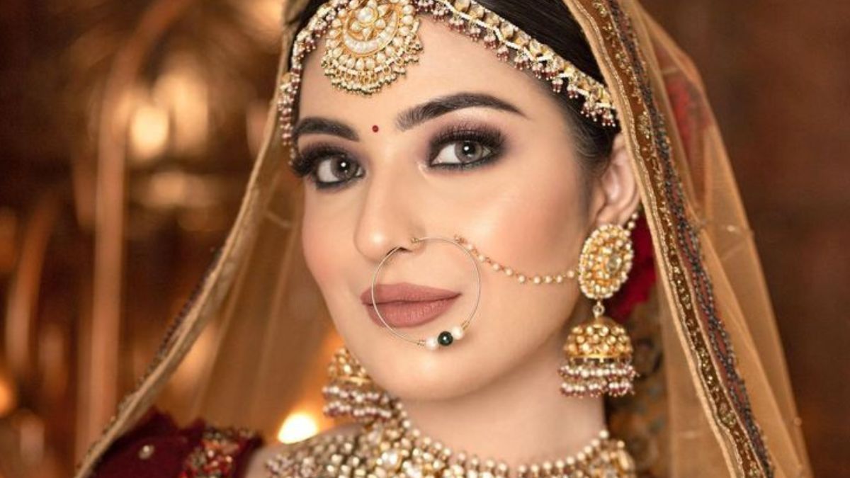 metallic bridal makeup