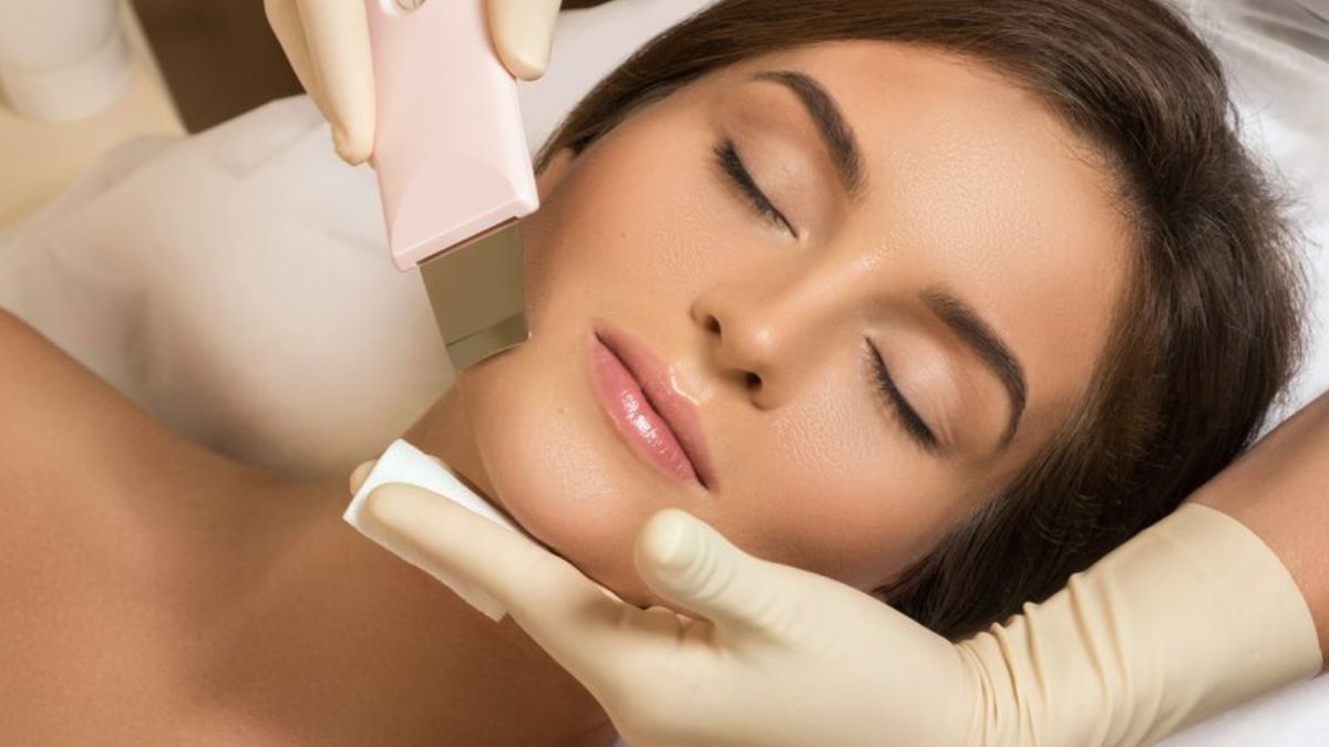 laser face wax method