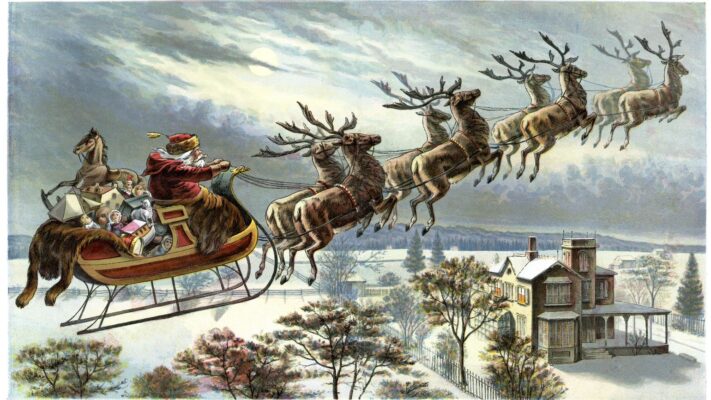 Vintage-colour-lithograph-from-1898-showing-Father-Christmas-and-his-reindeer-flying-through-the-sky-in-the-history-of-Santa-Claus.jpg.optimal-711x400