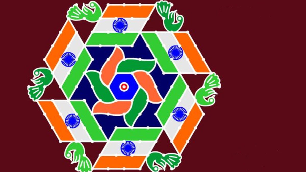 republic day kolam 1