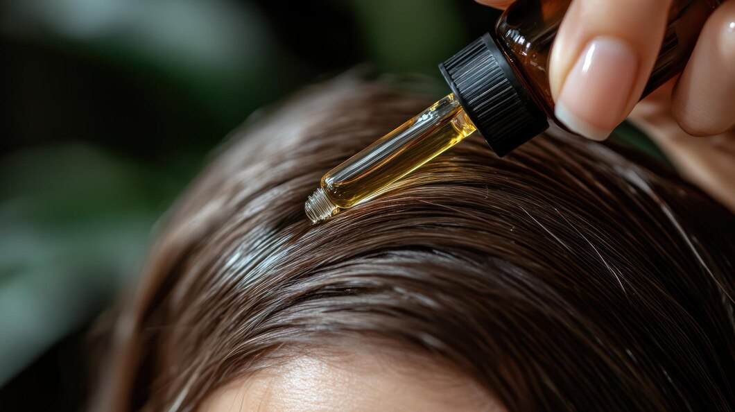 close-up-young-woman-using-hair-serum_705052-5627