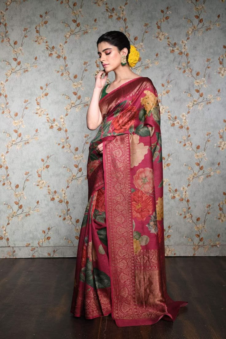 jari printer saree