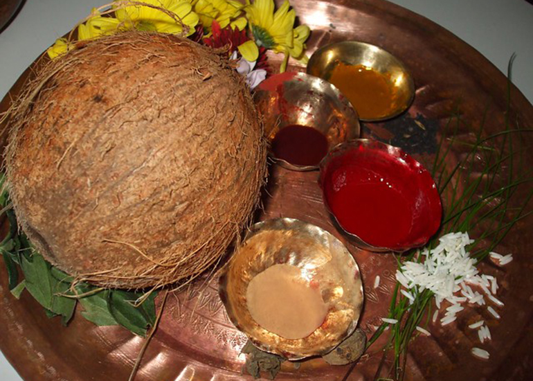 coconut prasadam