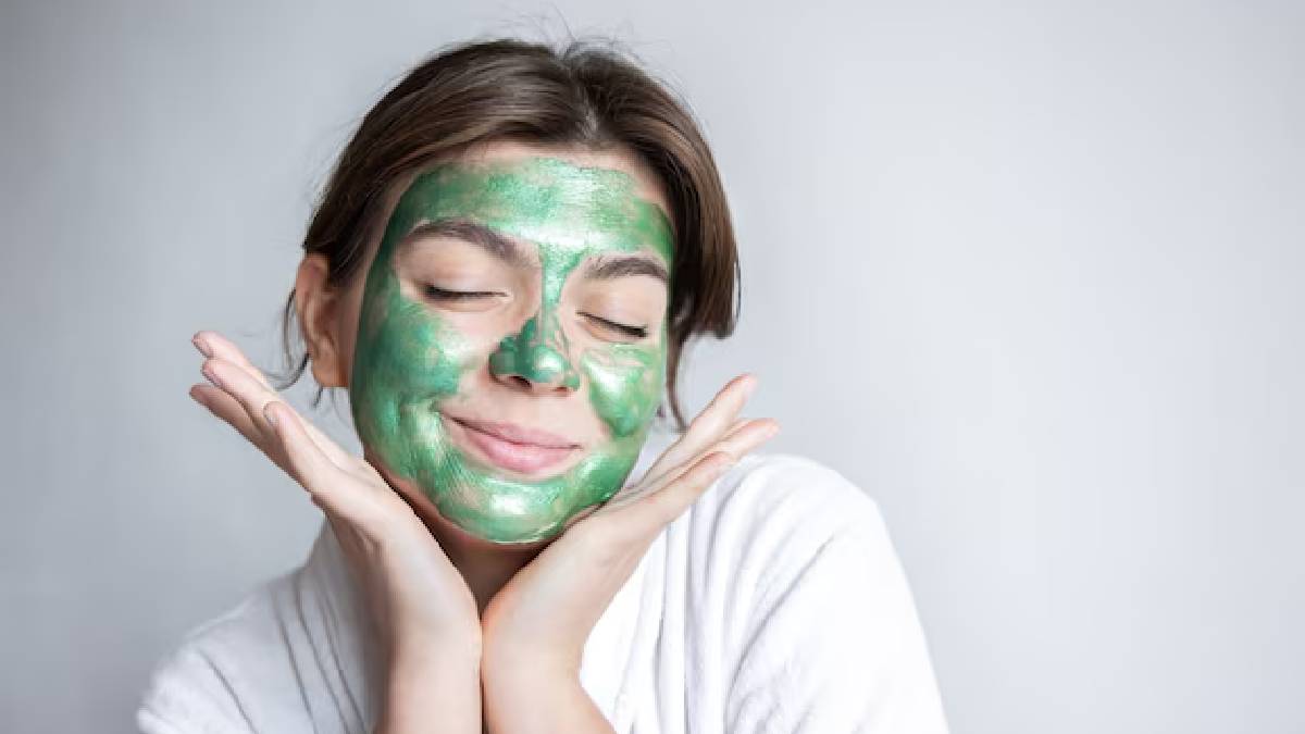 Green tea face pack