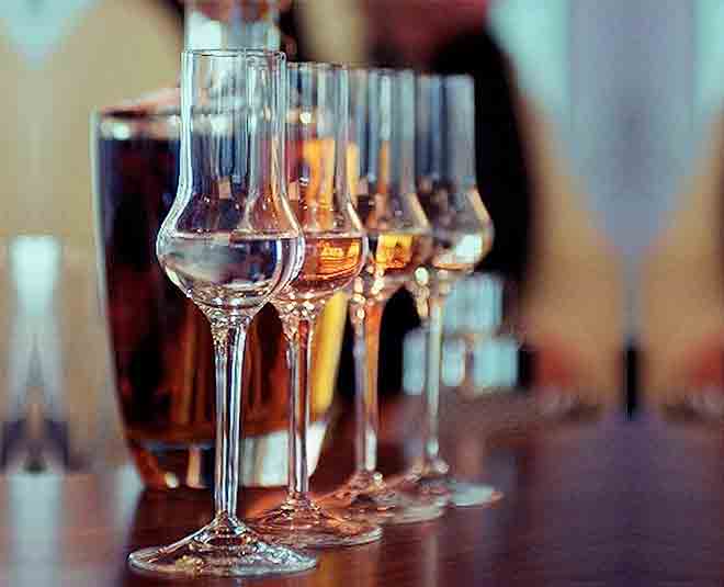 Grappa glass grappa glass according to drink