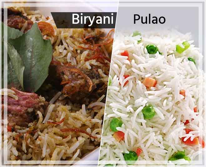 Difference Between Pulao and Biryani