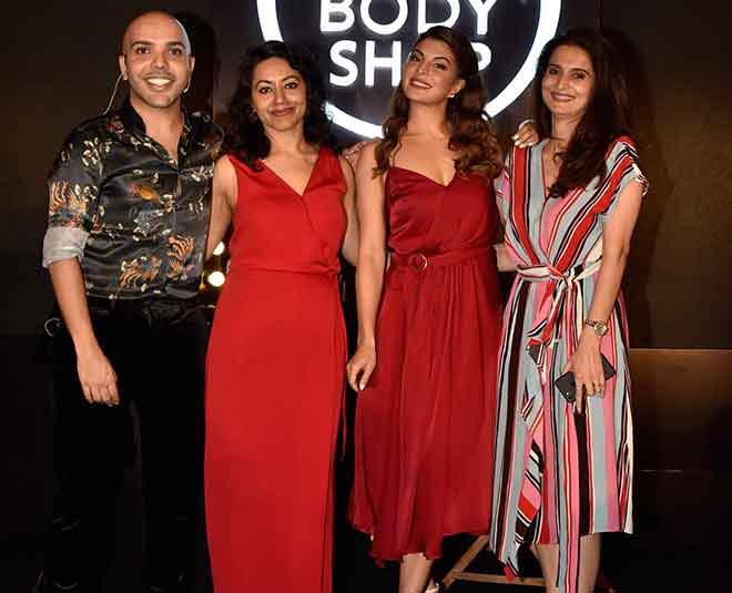 Jacqueline Fernandez shaan body shop launch