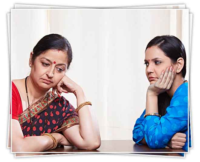 Newly married brides mother in law relationship happy family  ()