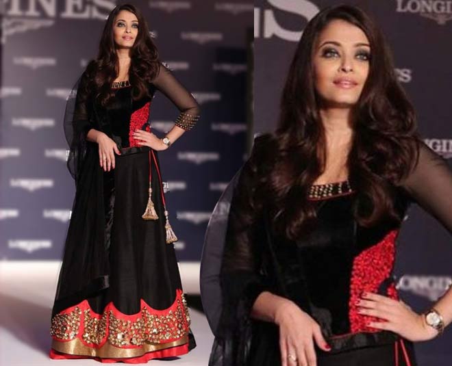 aishwarya bachchan black dress
