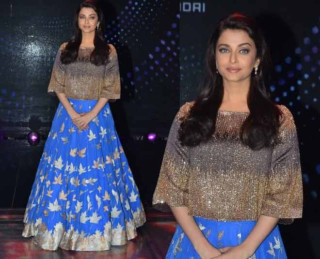 aishwarya blue lehnga