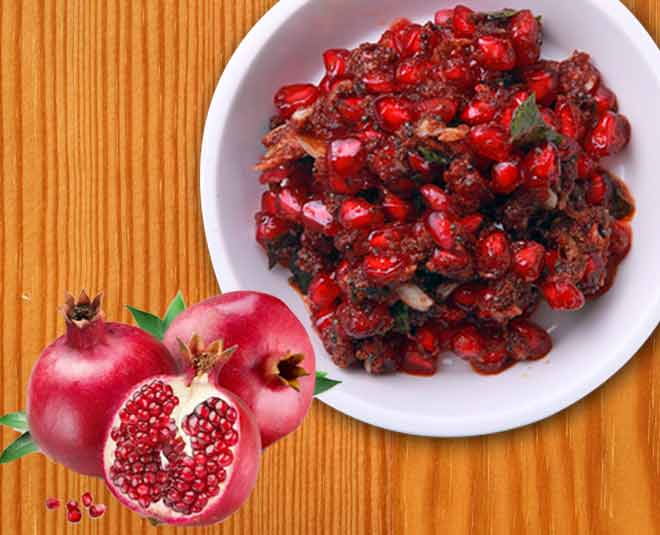 अनार की चटनी anar chutney food ()