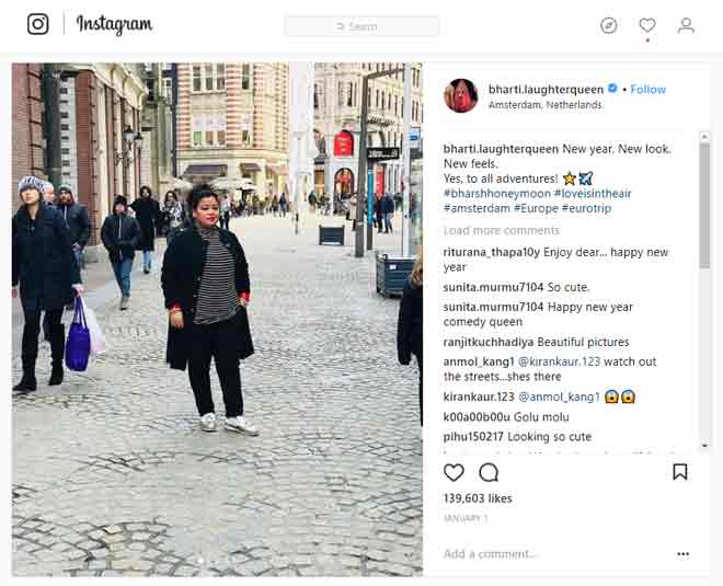 bharti haarsh honeymoon inside