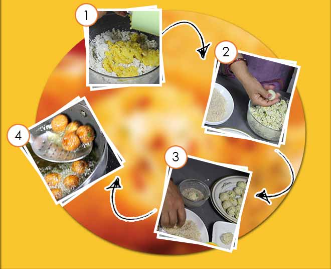 cheese potato nuggets fry proccess