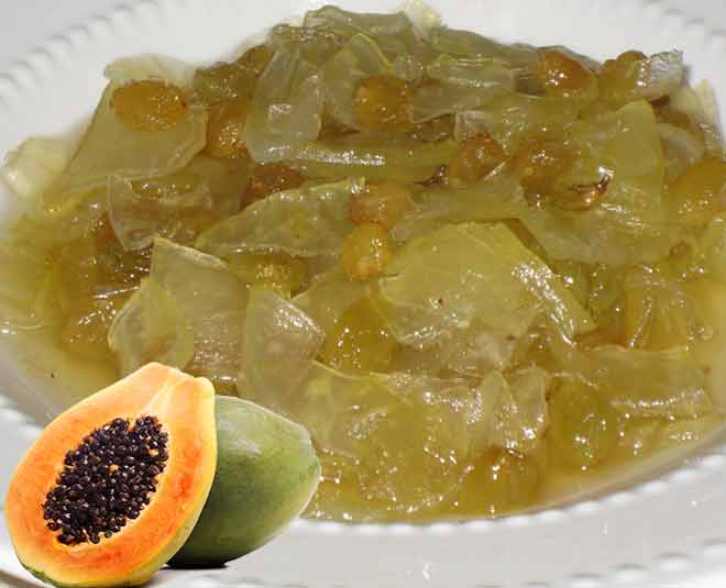 गुजराती कच्चे पपीते की चटनी raw papaya chutney food ()