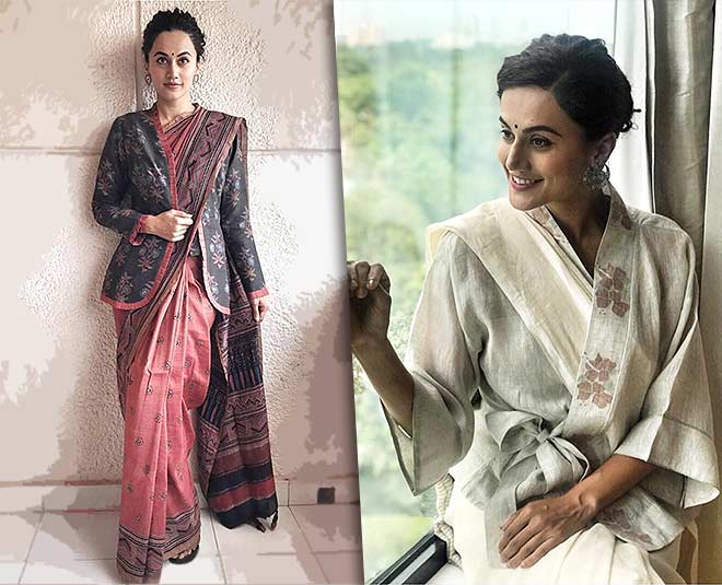 Taapsee Pannu Birthday Different Saree Draping Style Learn From