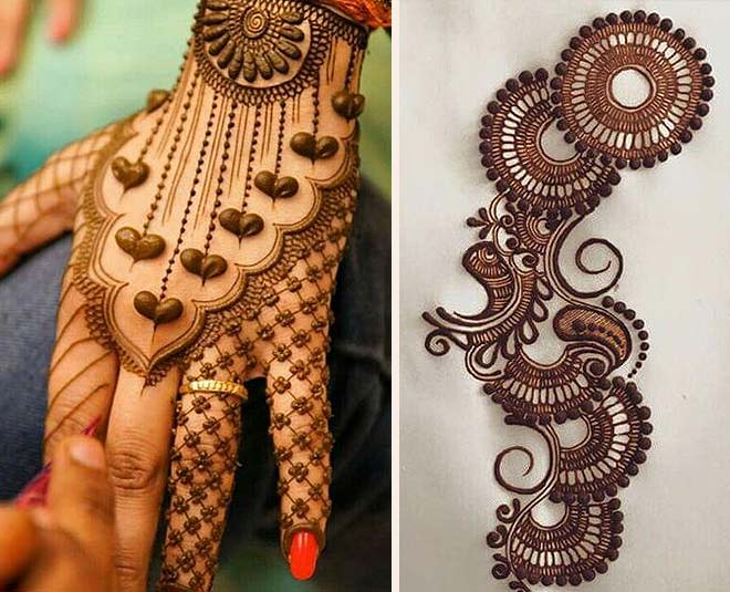 Pinterest Worthy Bridal Mehndi Design with Flower and Leaf Motifs |  Hennadesign