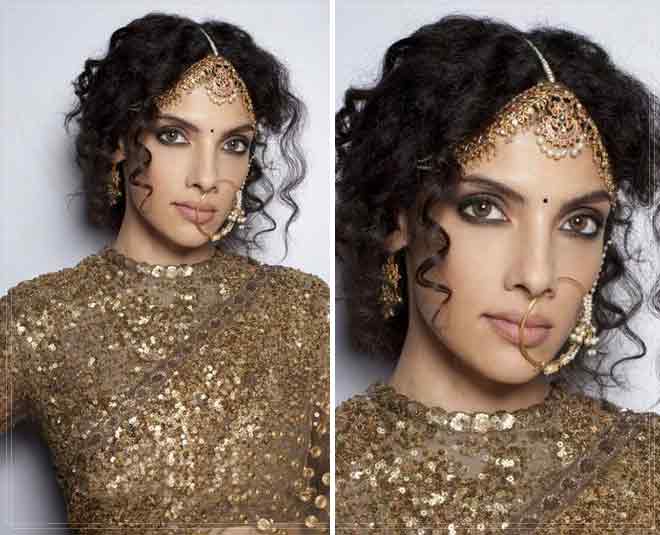 natasha salon | Pakistani bridal hairstyles, Matha patti hairstyles, Bridal  party makeup