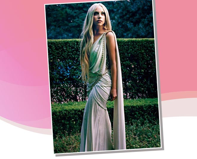 साड़ी में लेडी गागा hollywood celebrities in saree lady gaga