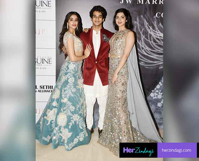 जाह्नवी ईशान खट्टर और खुशी कपूर jhanvi khushi ishan fashion show