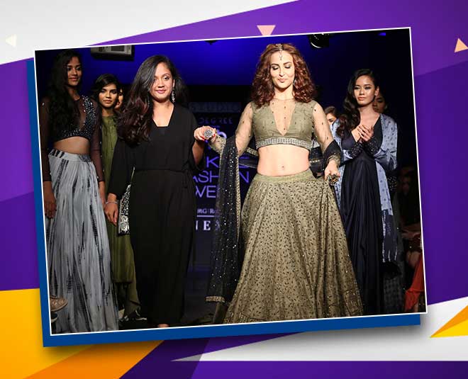 लैक्मे फैशन वीक 2018- एली अवराम lakme fashion week bollywood actress elle avram