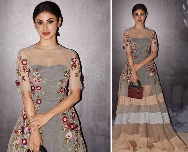 mouni roy manish malhotra saree