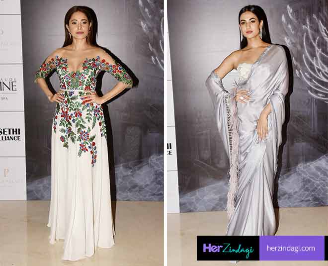 नुसरत भरुचा और सोनल चौहान nusrat sonal fashion show