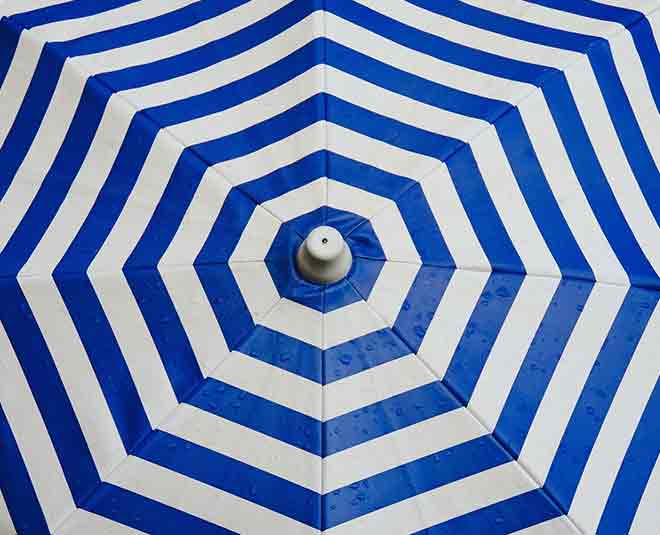 striped umbrella 