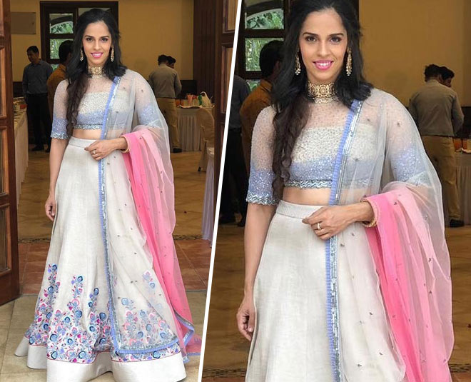 Saina nehwal reception lehenga is special know it’s making story  