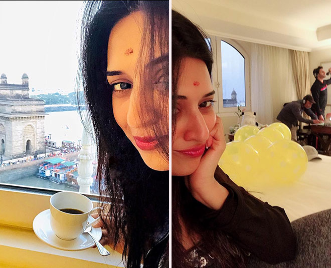 Yeh hai mohabbatein fame divyanka tripathi got surprised by her husband on her birthday