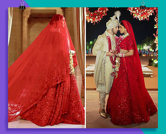 wedding lehenga of priyanka chopra