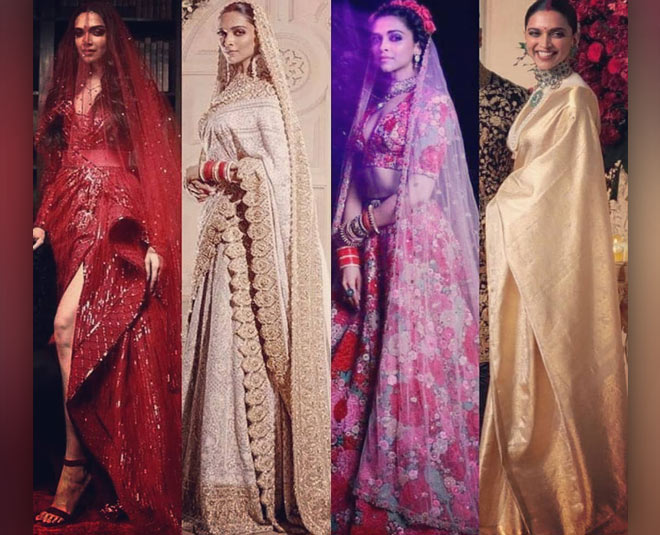 deepika padukone all wedding reception looks