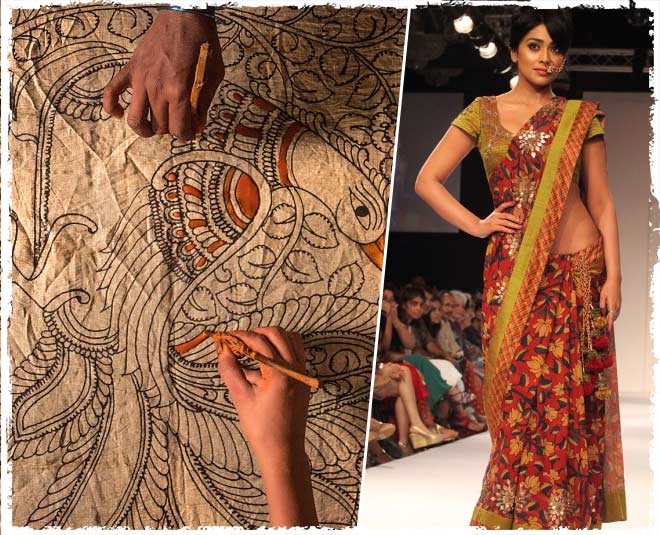 history variety india saree designs kalamkari inside