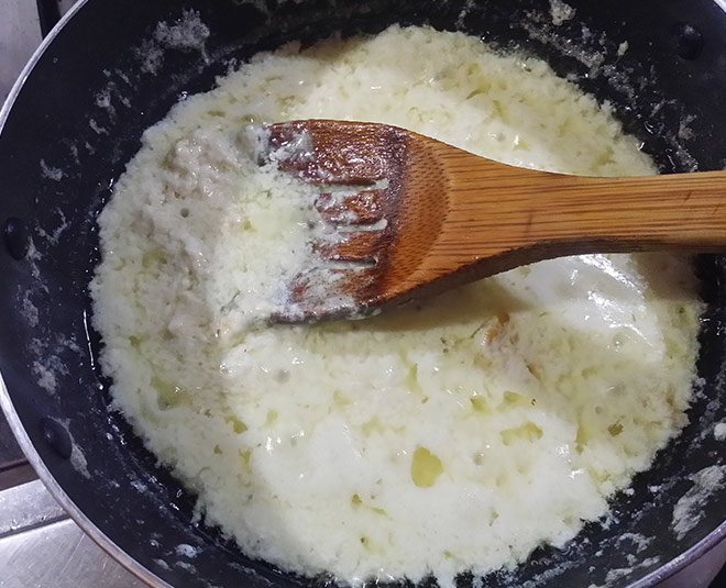 homemade desi ghee inside