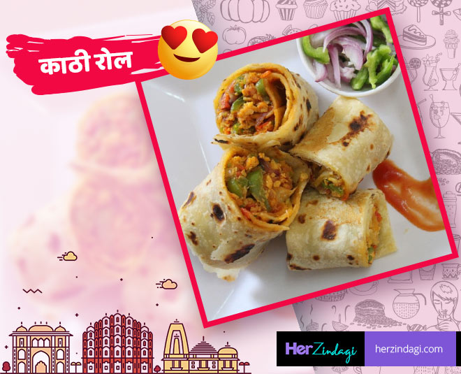 jaipur best street foods pyaj kachori pav bhaji paneer tikka kathi roll mutton tikka inside