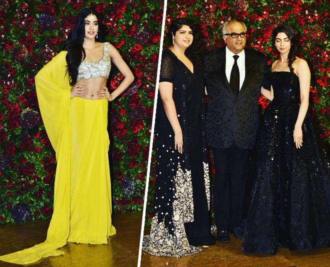 jhanvi kapoor boney daughter deepika wedding reception