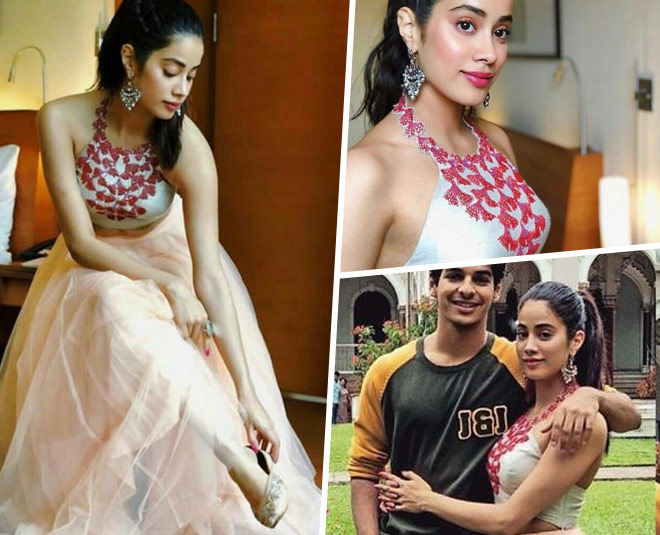 jhanvi kapoor halter neck blouse design