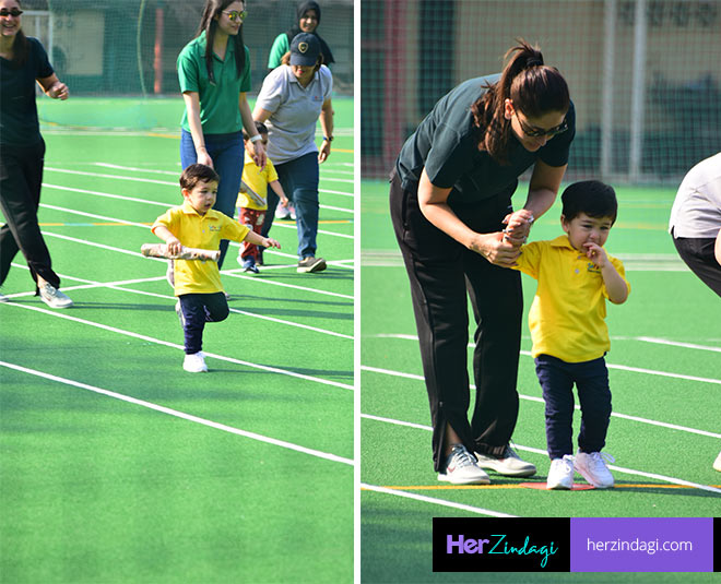 kareena kapoor saif ali khan son taimur won gold medal sports day inside